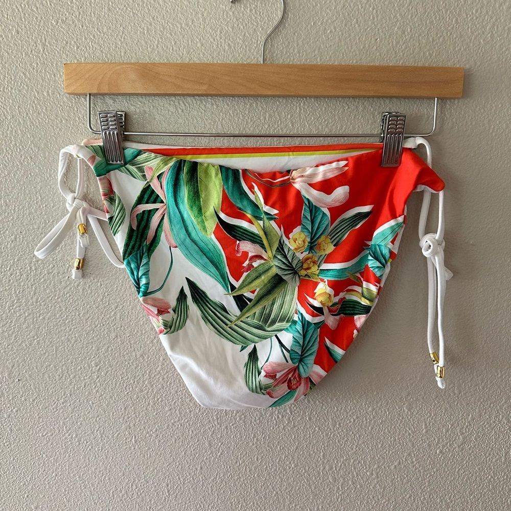 NWT Trina Turk Costa De Prata Side Tie Hipster Reversible Bikini Swim Bottom 12 - Picture 8 of 9